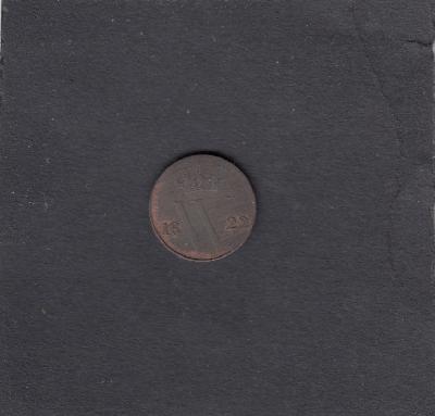 Beschrijving: 1/2 Cent WILLEM I